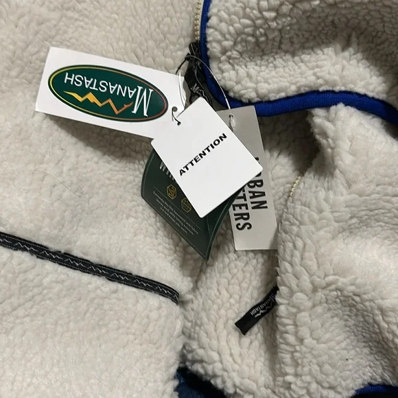 NWT! Manastash Mt. Gorilla Fleece Jacket XL Ivory Cream